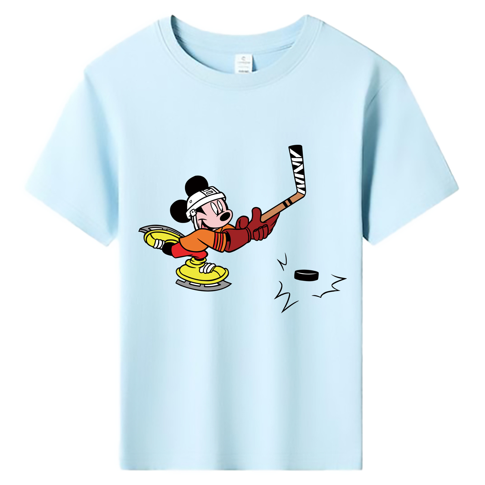ミッキーマウス Mickey Mouse 綿100％キッズTシャツ（フロントプリント）